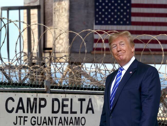 El presidente estadounidense dijo que ha dado órdenes para adecuar la prisión de Guantánamo para recibir a los migrantes “más peligrosos”.
(Foto: Caracol Radio / Getty )