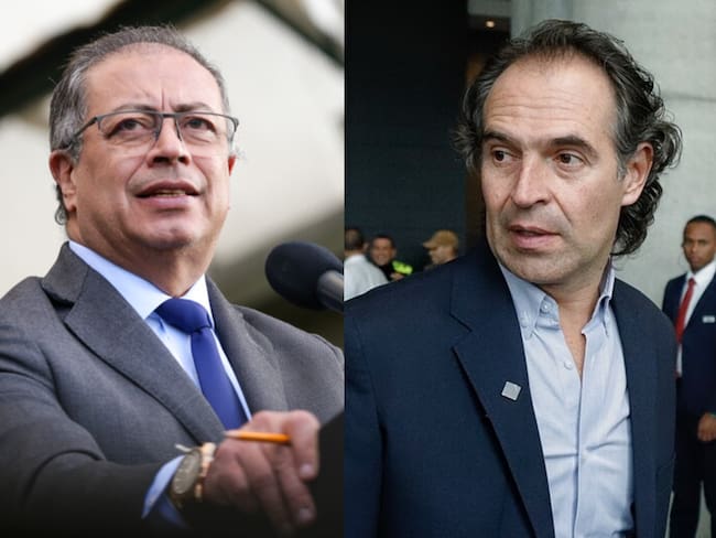 Gustavo Petro y Federico Gutiérrez. Foto: Colprensa.