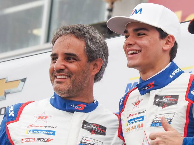 Juan Pablo Montoya y Sebastián Montoya (Photo by Brian Cleary/Getty Images)